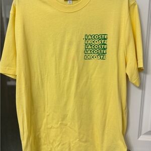 Lacoste Men's Tee in Vibrant Yellow